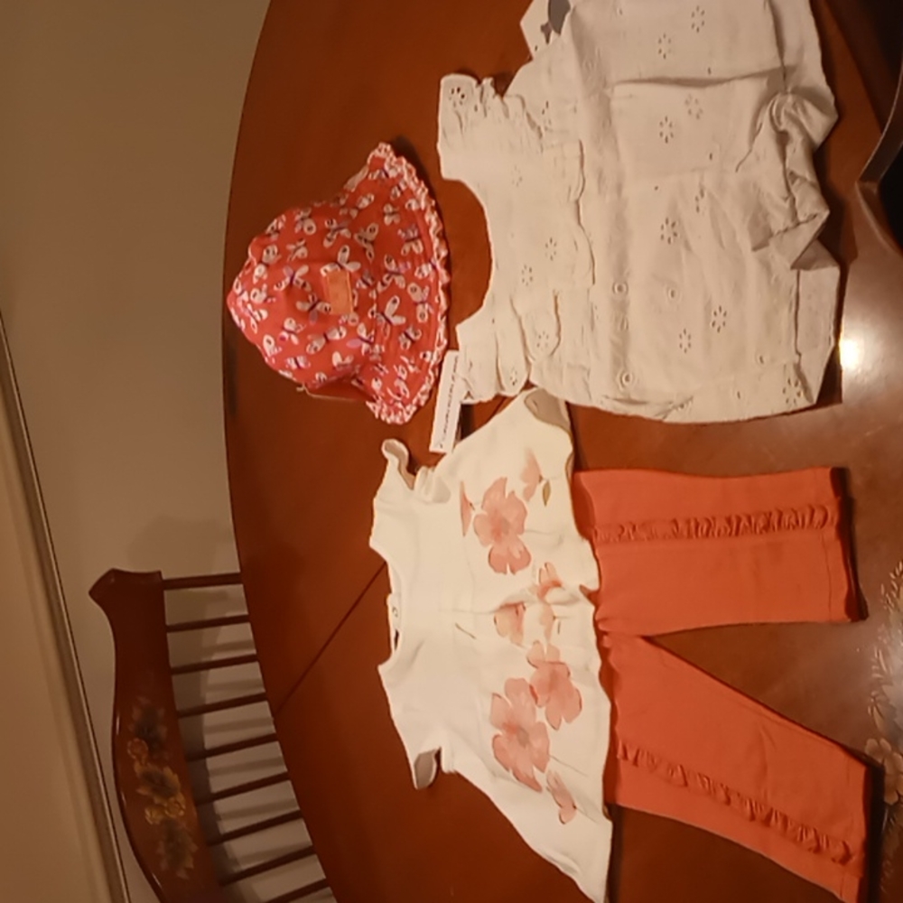 Calvin Klein & Rare Editions  and a UV Sunz Protective sunhat size 24 Months NWT